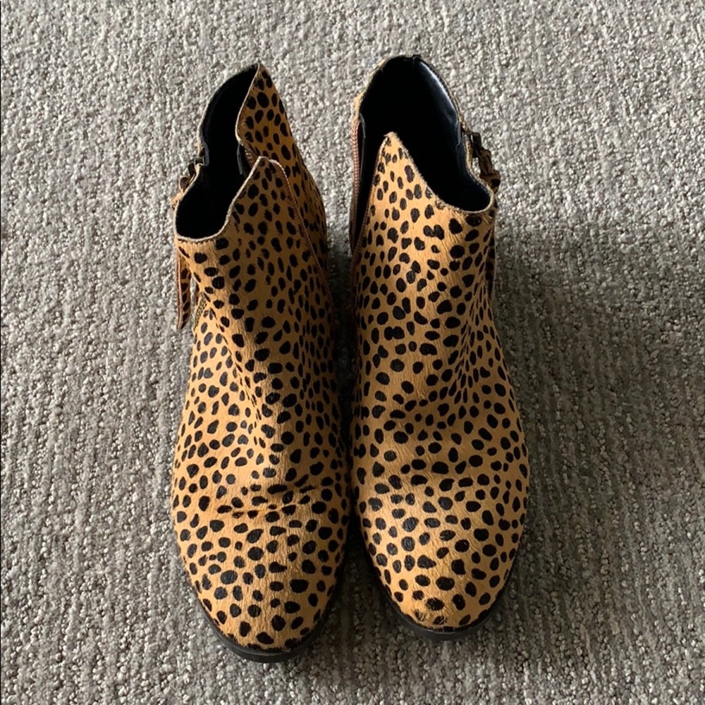 Sole Society leopard booties